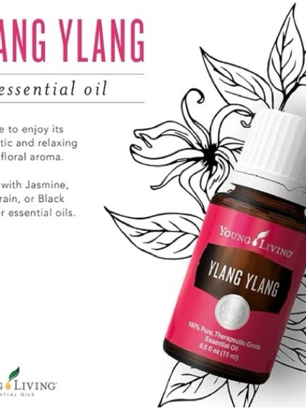 Young Living Ylang Ylang essential oil 5 ml Bottle - BRAND NEW UNOPENED SEALED - Picture 5 of 6